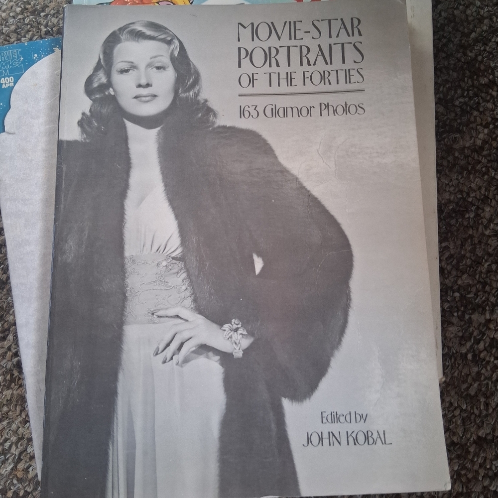 Movie-Star Portraits of the Forties vintage photography book - black & white